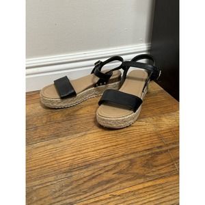 Charlotte Russe Sandals Women’s Size 8‎ Black Sandal Open Toe Dress Shoes